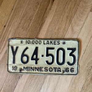 Minnesota 1966 Licenses